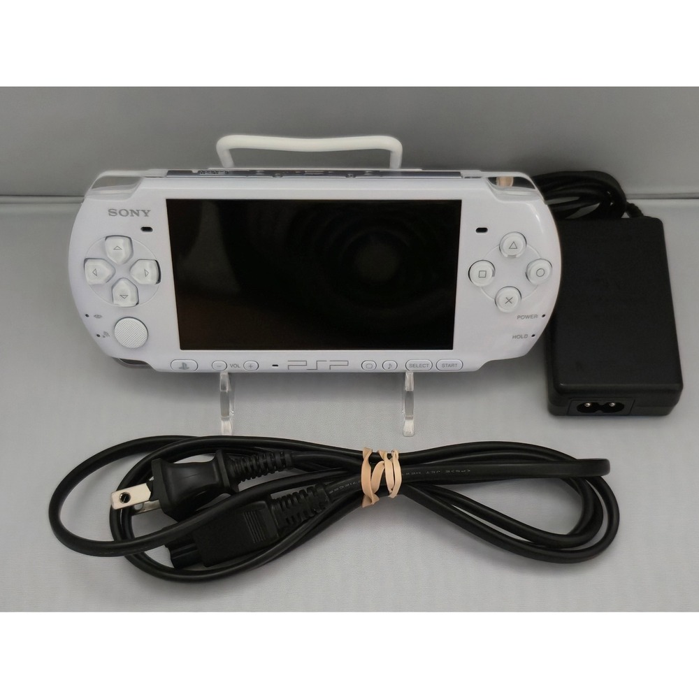 Sony PSP 3000 Console - Pearl White - 32GB CFW Modded ARK-4 - Tested and Working